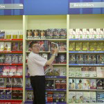Anthony Bannon on a retail training placement in Easons, Newry