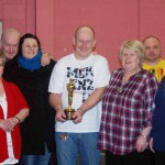 Oorlagh George (3rd from left) and her Academy Award