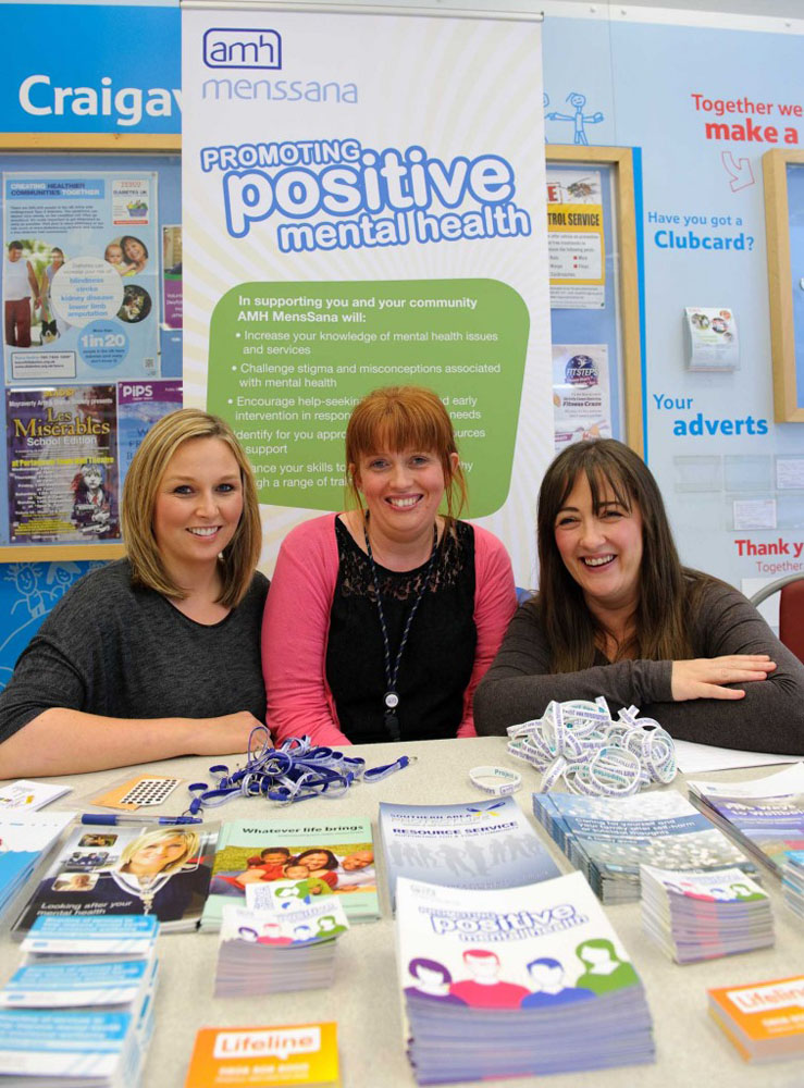 AMH MensSana Project Workers, Heather Robinson, Roisin Tallon, and Cherith Edgar