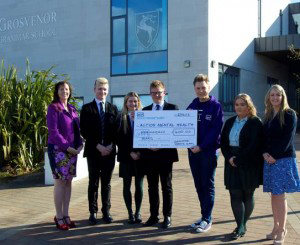 L-R Dr F Vasey, Luke Johnston, Zoe Baird, Glenn McCreery, Mr Callum Clarke, Laurie Gregory, Ms Lorraine Gray