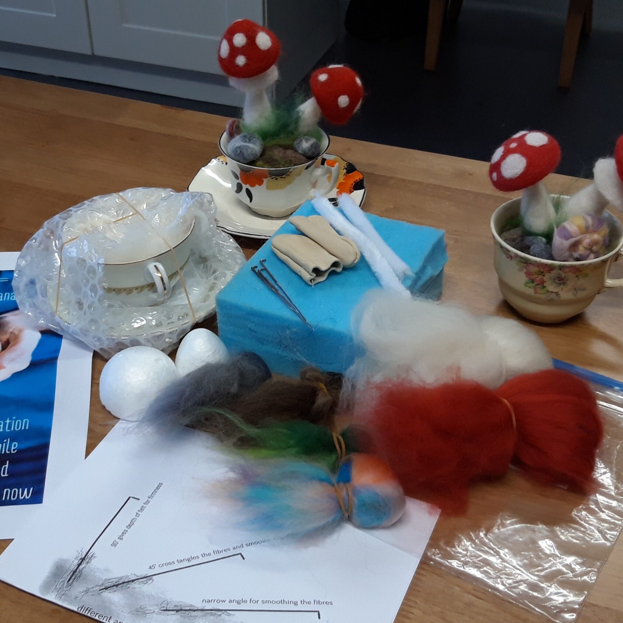 The Therapy of Needle Felting Antrim Zoom Classes have commenced