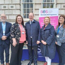 Attendees at the Big Lunch event at Belfast City Hall.